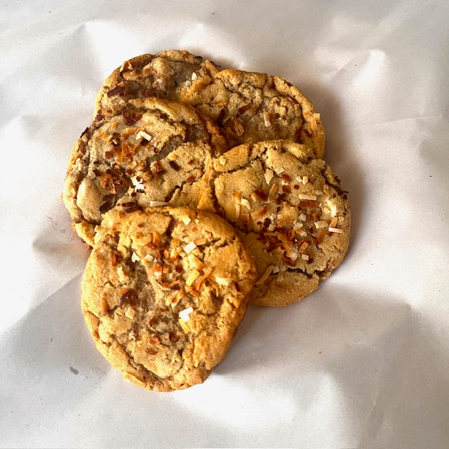 Gourmet White Chocolate Toasted Coconut Cookies